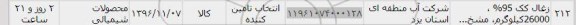 استعلام , استعلام زغال کک 96%، 26000 کیلوگرم