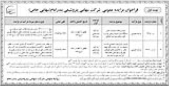 فراخوان مزایده عمومی, مزایده فروش تعداد بیست و شش دستگاه انواع اتوبوس، مینی بوس و ...