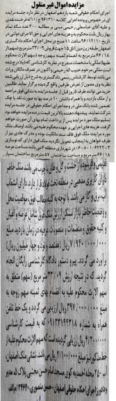 مزایده,مزایده ملک مساحت عرصه 66.18مترمربع