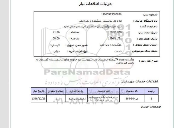 استعلام,استعلام واگذاری تعداد 74 پرونده ...