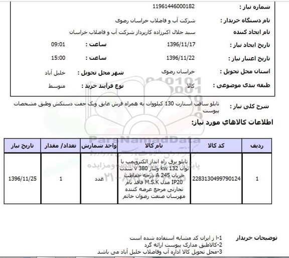 استعلام,استعلام تابلو سافت استارت ...