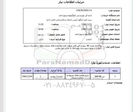 استعلام ، استعلام واگذاری تعداد 98 پرونده غیر قابل بازتوان 