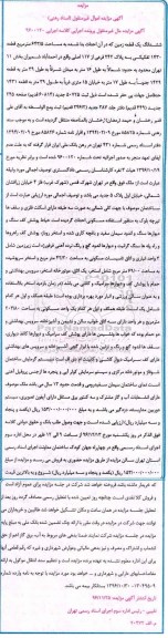 مزایده,مزایده ششدانگ زمین مساحت 643.5متر