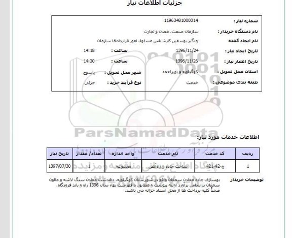 استعلام , استعلام بهسازی جاده...