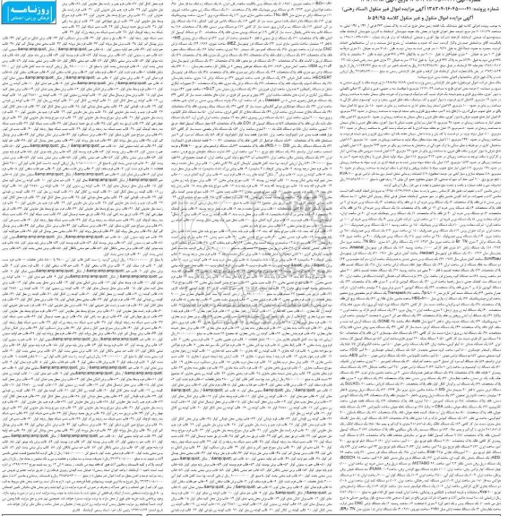 مزایده, مزایده یک قطعه زمین، ملک، ماشین آلات و تجهیزات، پرس دستی، پرس ضربه ای، پرس پنوماتیک...