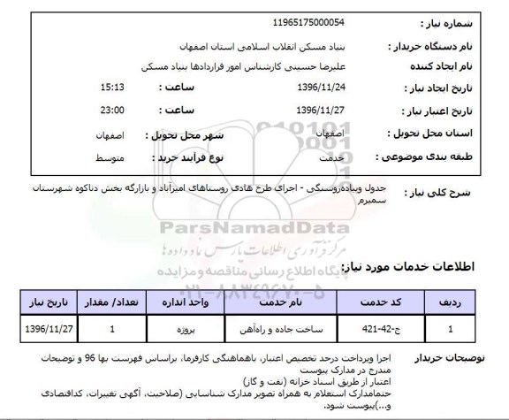 استعلام جدول و پیاده رو سنگی - اجرای طرح هادی روستاهای...