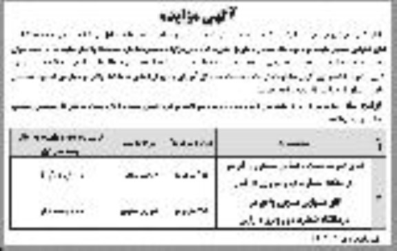 مزایده ,مزایده اتاق اپتومتریست و بینایی سنجی