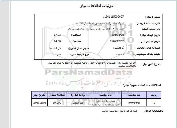 استعلام ,استعلام  اجرای بخشی از راهسازی و عملیات خاکی