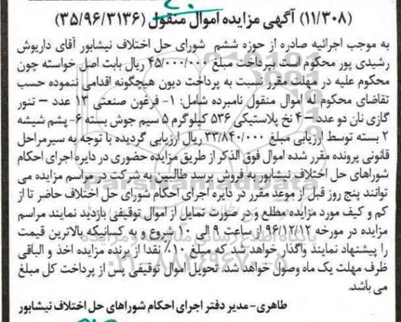 مزایده , مزایده فرغون صنعتی ....