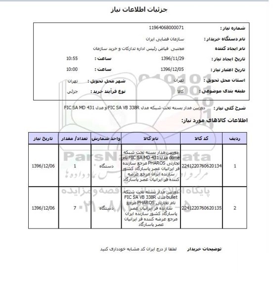 استعلام, استعلام دوربین مداربسته تحت شبکه...