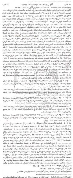 مزایده، مزایده 5 واحد آپارتمان