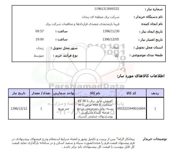 استعلام، استعلام کفپوش عایق