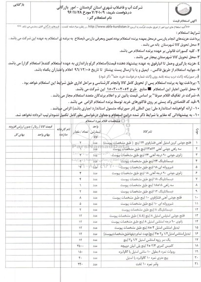 استعلام, استعلام فلنج جوشی کربن استیل آهنی فشار قوی 24 اینچ