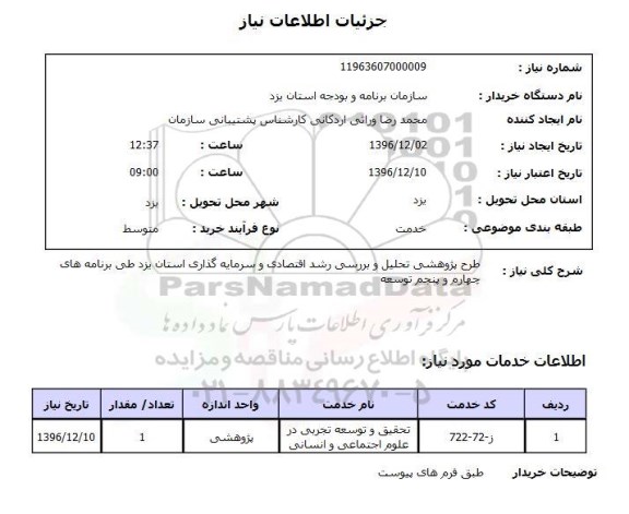 استعلام  طرح پژوهشی تحلیل و بررسی رشد اقتصادی و سرمایه گذاری  ...