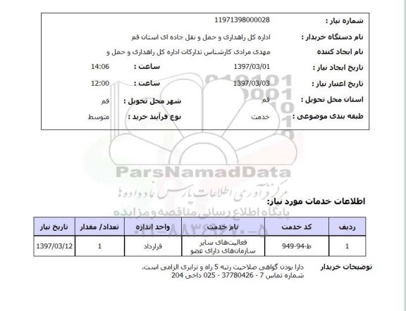 استعلام, ​فعالیت های سایر سازمان های دارای عضو