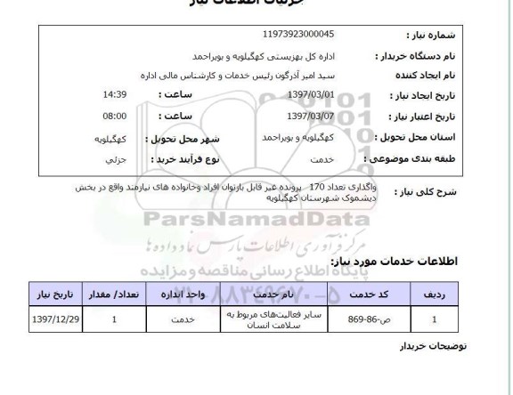 استعلام , استعلام واگذاری پرونده ...