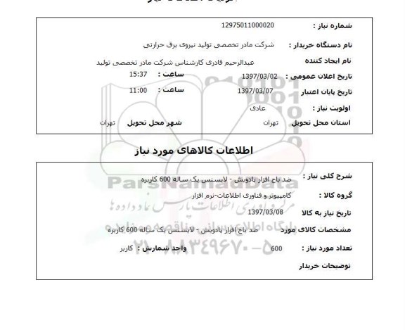 استعلام,  ضد باج افزار پادویش
