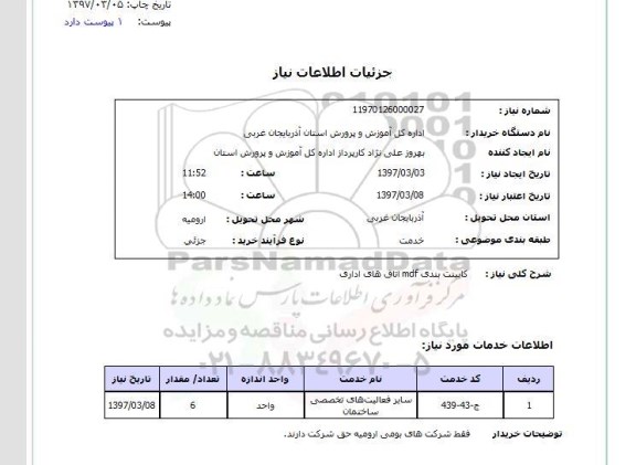 استعلام , استعلام کابینت بندی ...