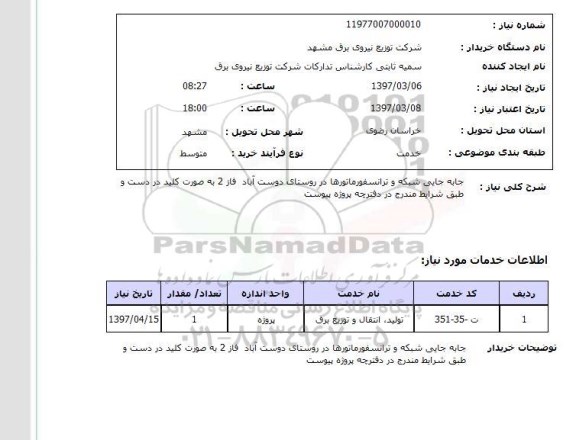 استعلام, جابه جایی شبکه و ترانسفورماتورها 