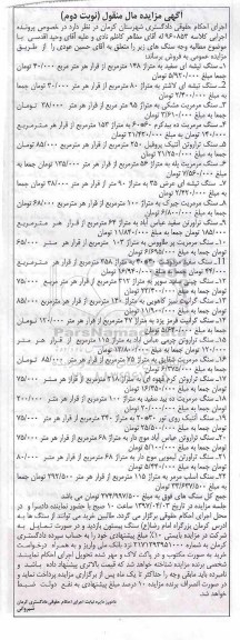 مزایده , مزایده سنگ تیشه ای ، سنگ مرمریت، سنگ تراورتن و...