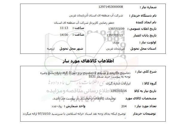 استعلام,استعلام دماسنج ماکزیمم و مینیمم ، دماسنج تر و خش ، گراف باران سنج