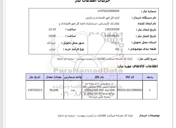 استعلام در سوئیچی با شیشه