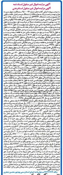 مزایده,مزایده خانه مسکونی 5644.36متر بخش هجده ثبت بهشهر