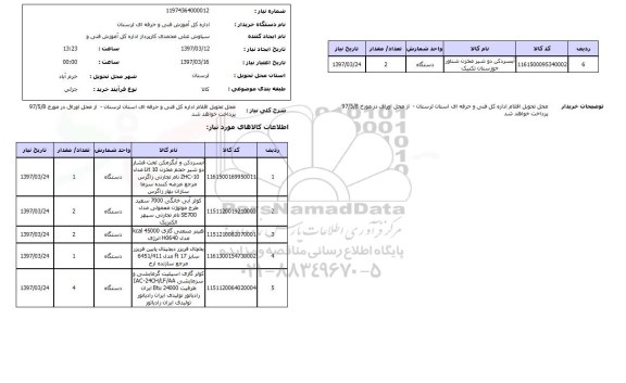 استعلام, استعلام آبسرد کن و آبگرمکن...
