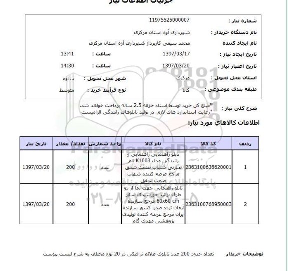 استعلام,استعلام تابلو راهنمای رانندگی