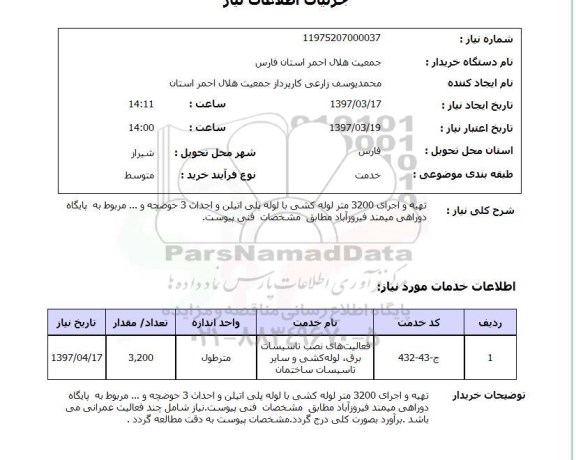 استعلام , استعلام تهیه و اجرا