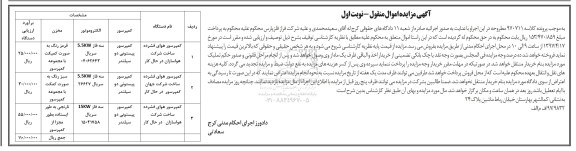 مزایده, مزایده کمپرسور هوای فشرده