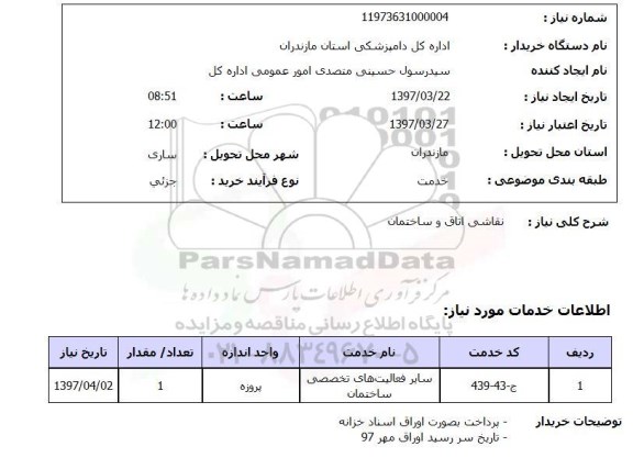 استعلام, استعلام نقاشی اتاق و ساختمان 
