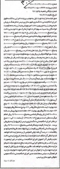مزایده, مزایده ورق لترون، سخچال فریزر...