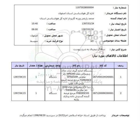 استعلام,استعلام دیتالاگر دیجیتال...