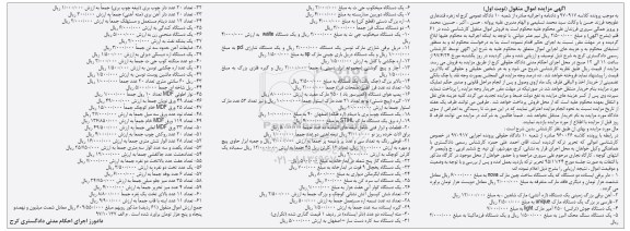 مزایده, مزایده دلر برقی، آهن برقی، فارسی بر و...