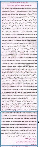 مزایده,مزایده ششدانگ آپارتمان طبقه 4 مساحت 65.66متر