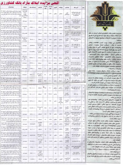 مزایده,مزایده فروش املاک مازاد بر نیاز
