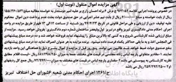 مزایده, مزایده لباس مجلسی زنانه و پارچه لباس