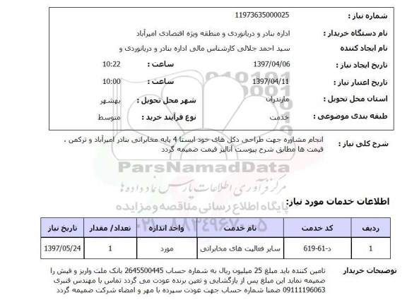 استعلام,انجام مشاوره جهت طراحی...