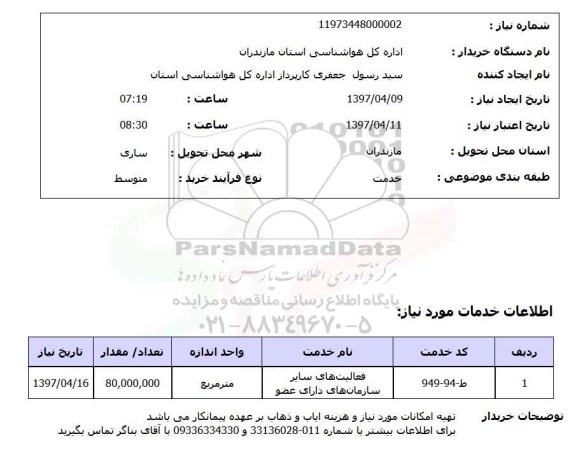 استعلام, ​فعالیت های سایر سازمان های دارای عضو