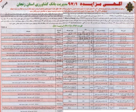 مزایده,مزایده واگذاری املاک مازاد بر نیاز استان