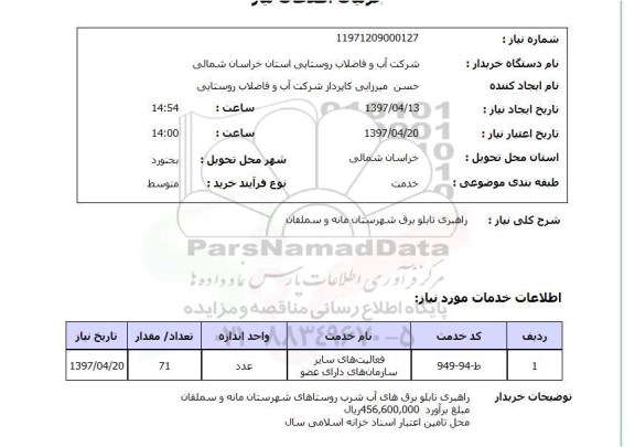 استعلام, استعلام  راهبری تابلو برق ...