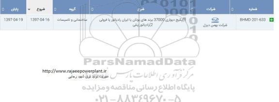 استعلام ، استعلام پکیج دیواری