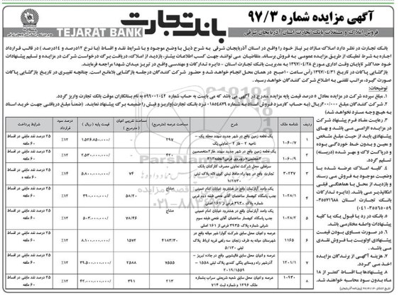 مزایده,مزایده فروش املاک مازاد بر نیاز استان آذربایجان شرقی