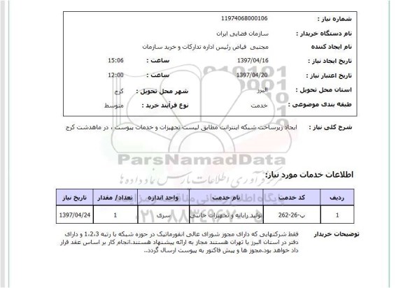 استعلام, ایجاد زیرساخت شبکه اینترانت