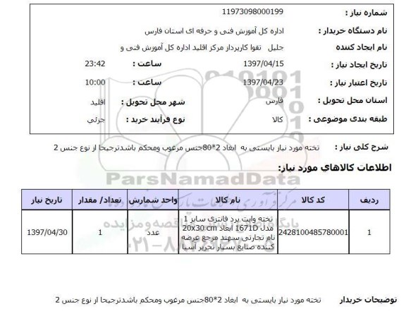 استعلام, تخته وایت برد 