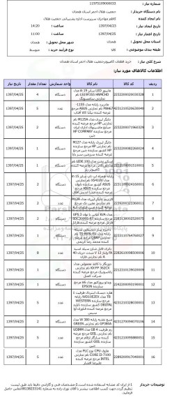 استعلام, استعلام خرید قطعات کامپیوتر