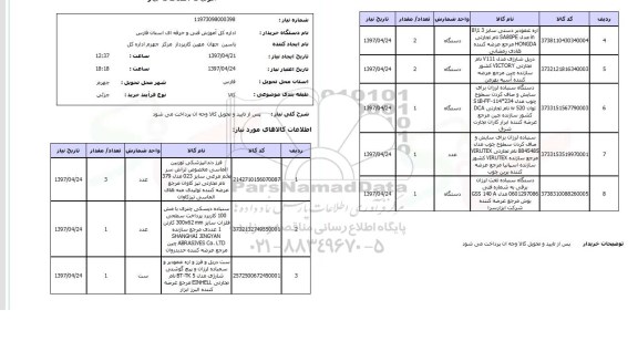 استعلام , استعلام فرز دندانپزشکی توربین و سنباده دیسکی 