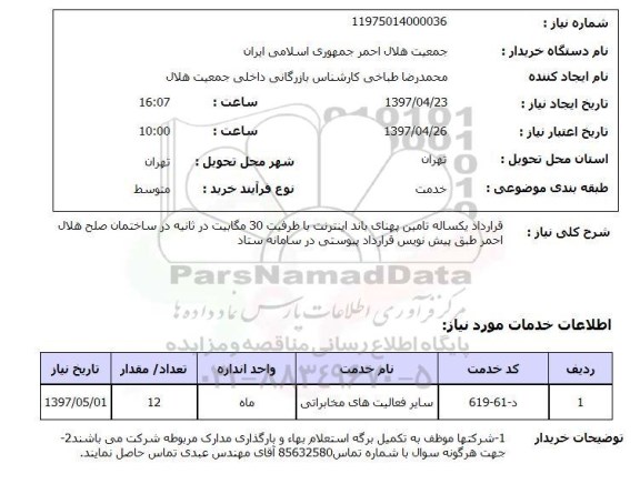 استعلام,سایر فعالیت های مخابراتی