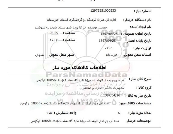 استعلام,استعلام صندلی چرخ دار کارشناسی
